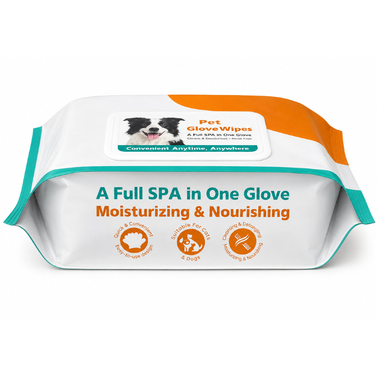 Hamiltons Pet Glove Wipes for Dogs & Cats – 50 Moisturising Grooming Wipes with Jojoba Oil, Honey & Shea Butter